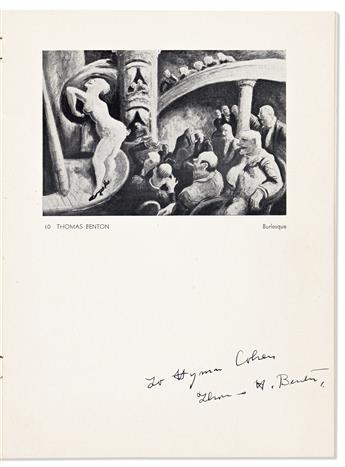 BENTON, THOMAS HART. Group of 17 items Signed, or Inscribed and Signed, Thomas H. Benton or Tom or T, to collector Hyman Cohen, i